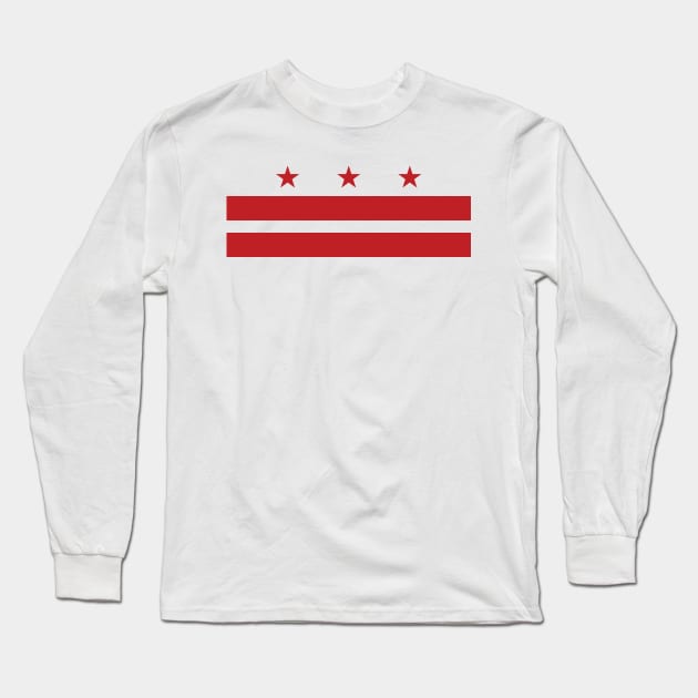 Washington, D.C. Flag Long Sleeve T-Shirt by SarahMurphy